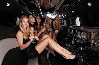 a bachelorette party limo